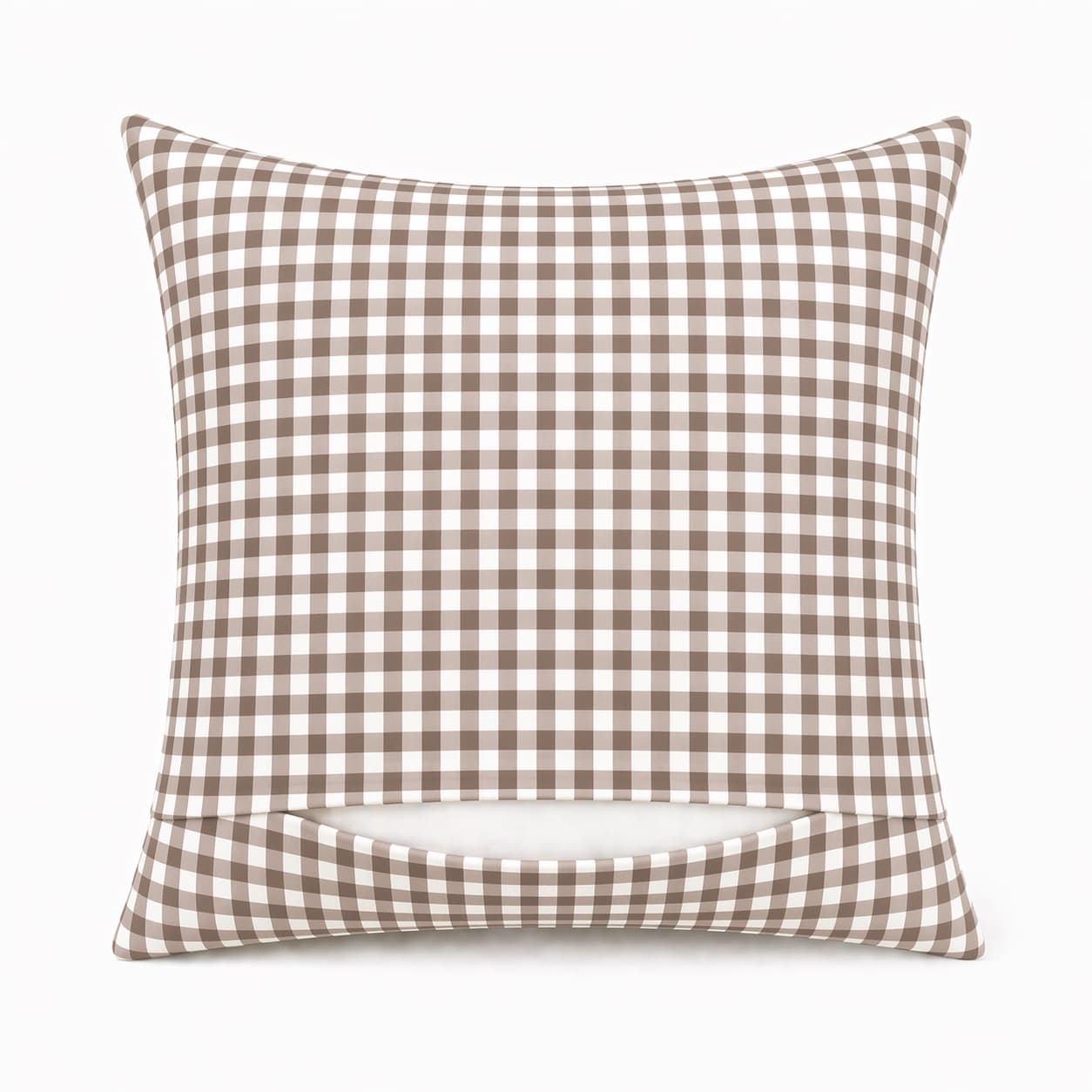 Dos du coussin vichy Taupe