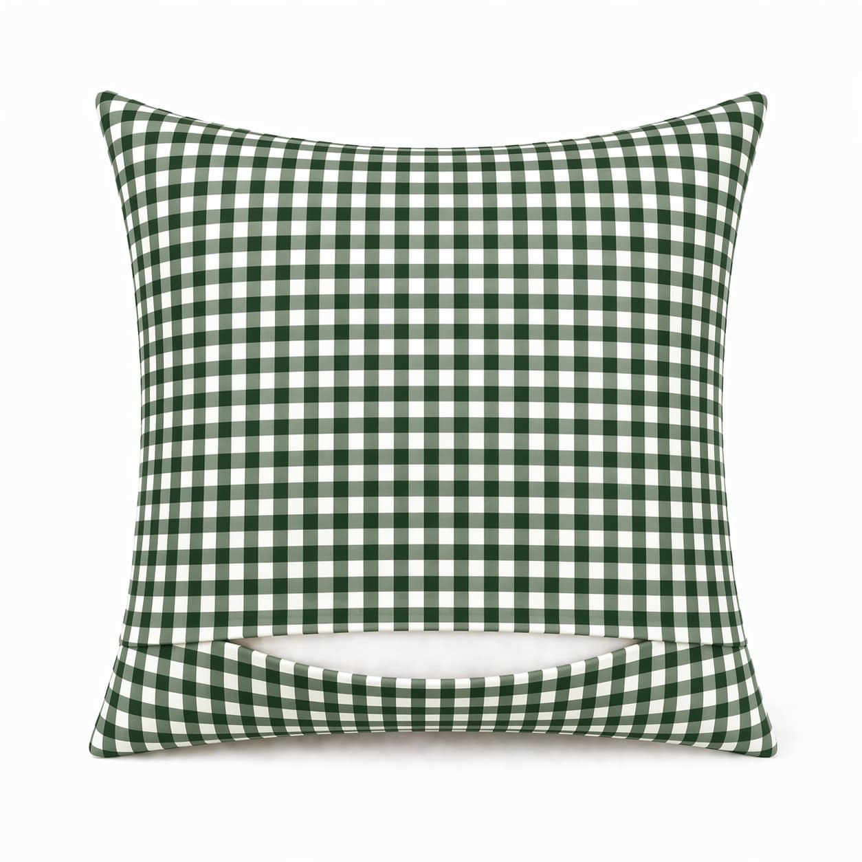 Dos du coussin vichy Vert