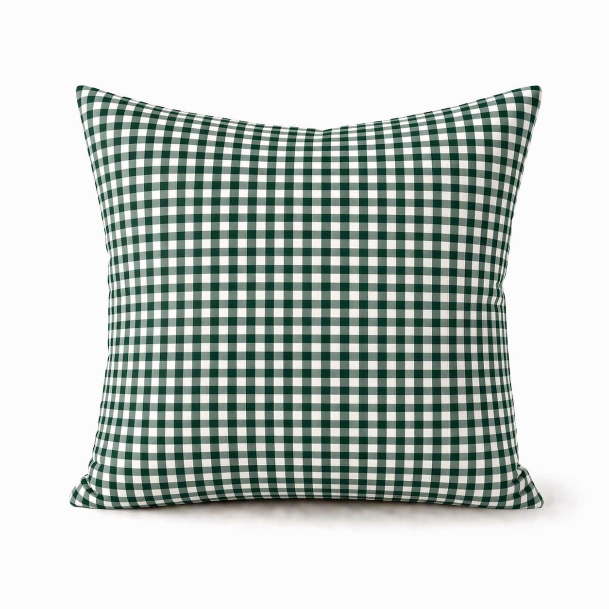 Face avant du coussin vichy Vert